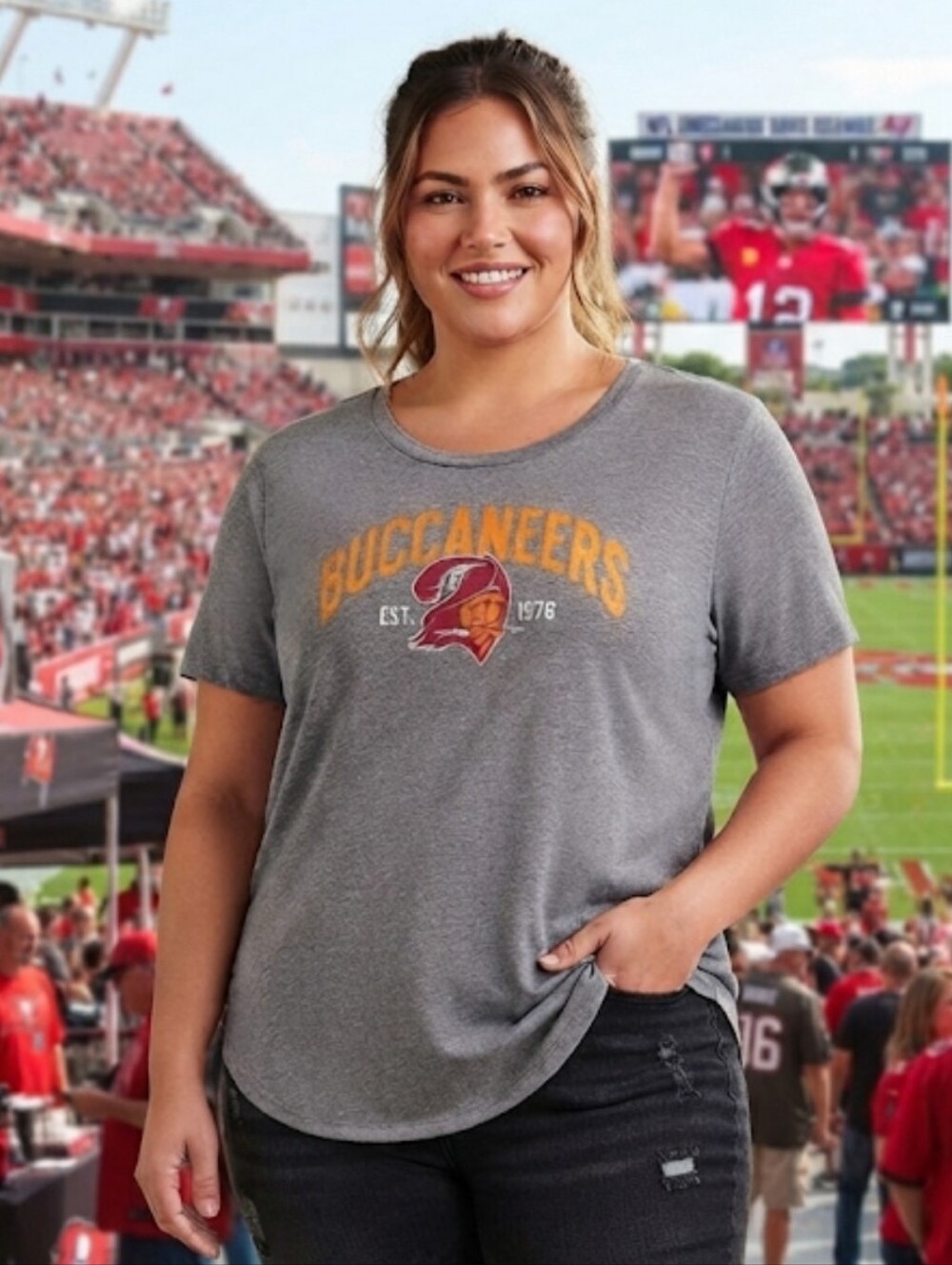Listing TitleFanatics Tampa Bay Buccaneers Gray T-Shirt - Plus Size 3X